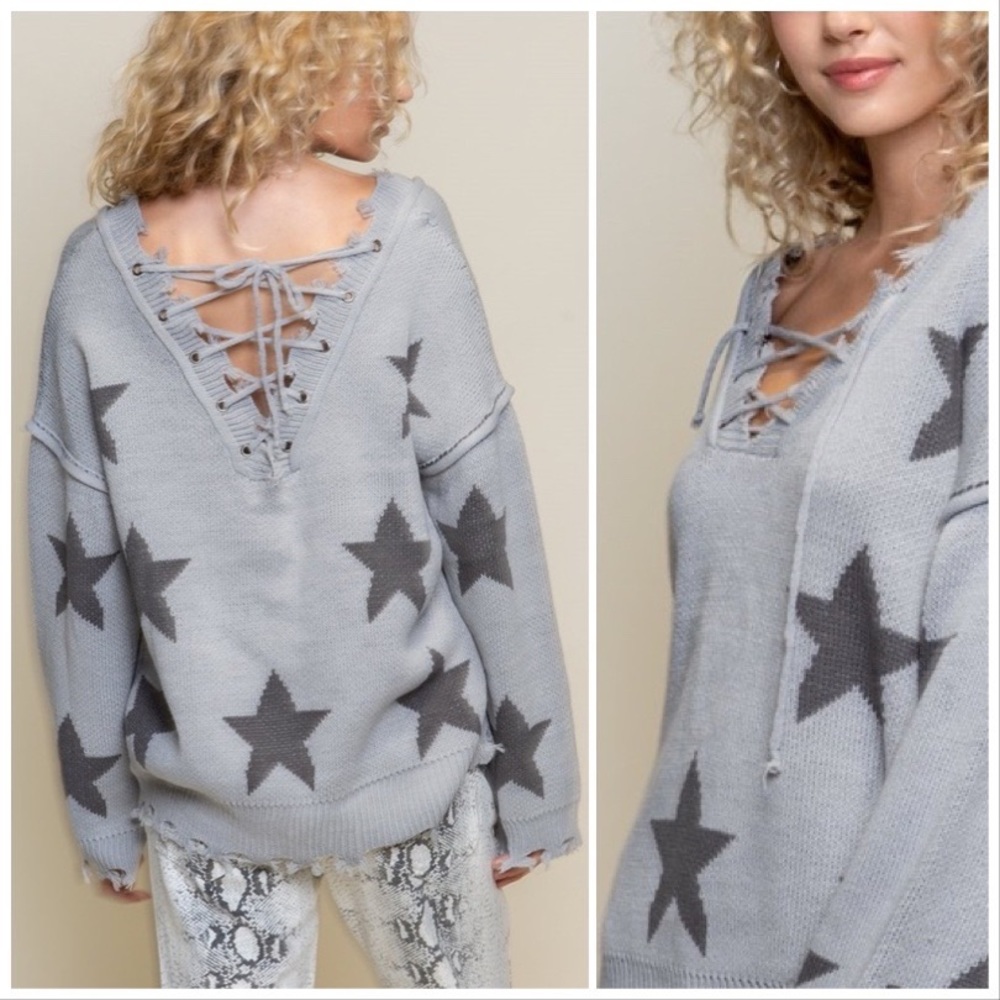POL All about Stars Knit Sweater - Picture 5 of 11